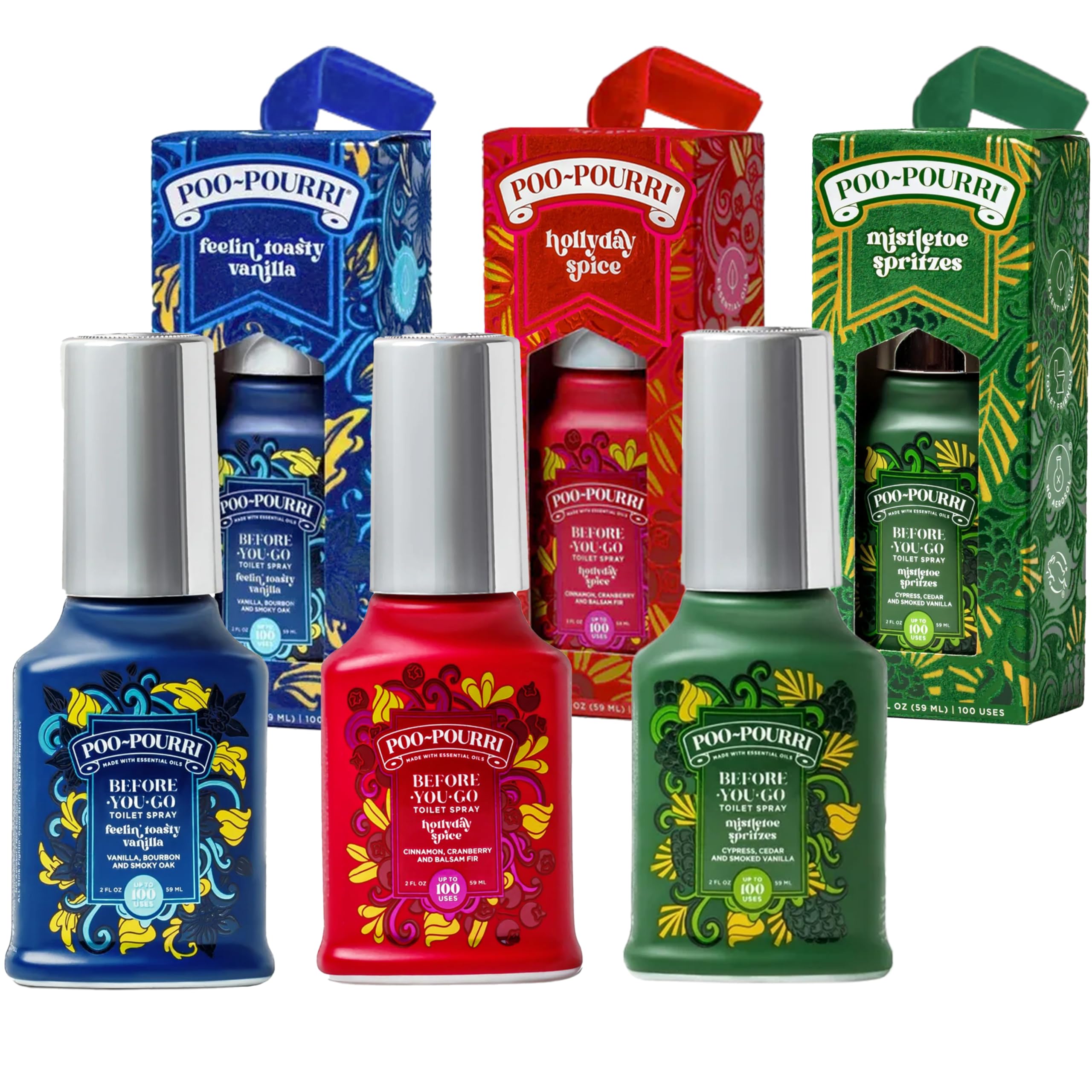 Amazon.com: Poo-Pourri Toilet Spray, Holiday Pack Gift Set